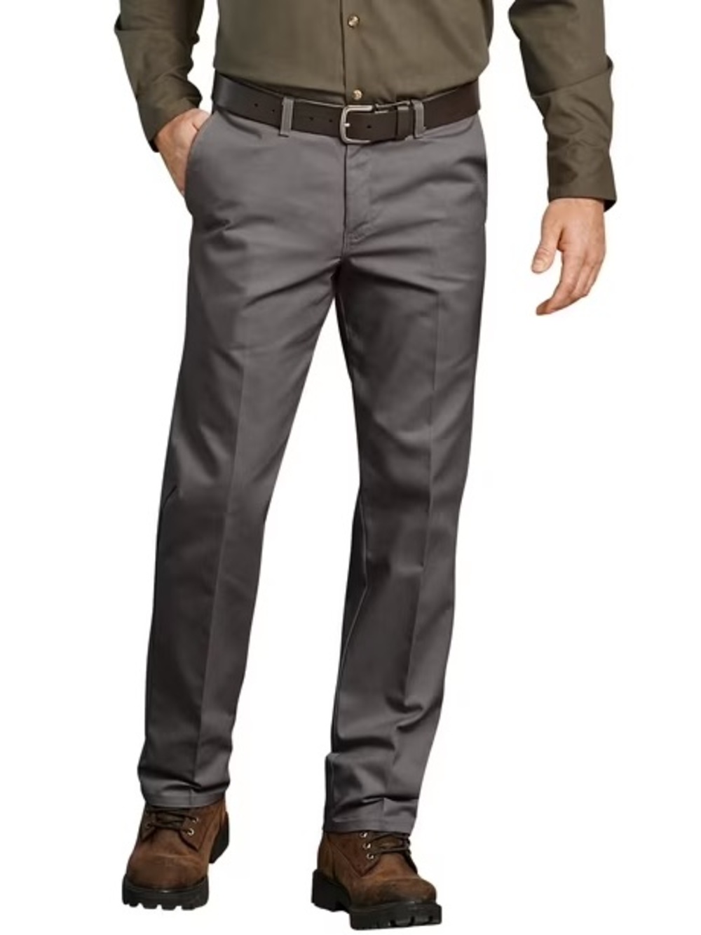 🩶Genuine Dickies Men Flat Front Comfort Waist Regular Fit Flex Pant GP896 36x30